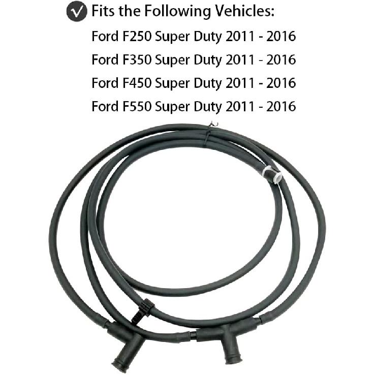 Комплект жиклеров и шлангов омывателя лобового стекла для 2011-2016 Ford F250 F350 F450 F550 Super Duty Замена BC3Z-17603-A BC3Z-17K605-B