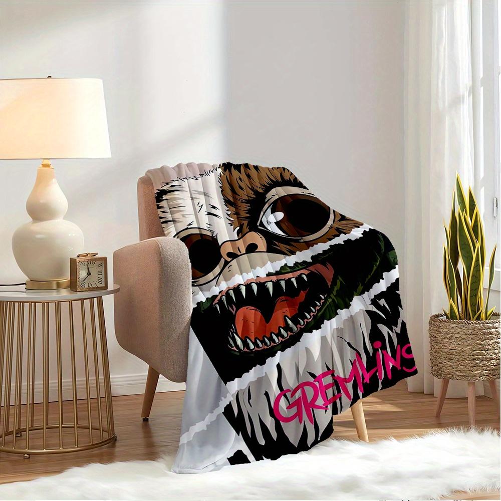 1pc Flannel Throw Blanket, Gremlins,Monster,Blanket, Warm Cozy Soft Blanket For Couch Bed Sofa Car Office Trave, Gift For All Seasons175