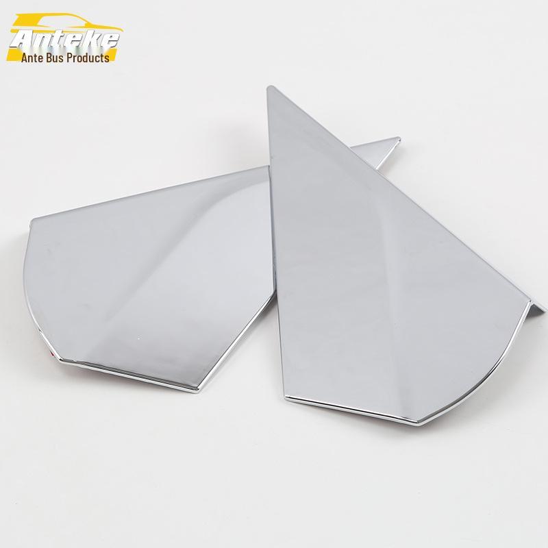 18 CHR Rear Window Bright Pieces Car Window Triangle Electroplated Tail Wing Side Decorative Panel Exterior Accessories