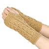 Twists Gloves Winter Gloves Outdoor Riding Mittens Half Finger Gloves Knitted Gloves  Outdoor