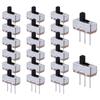 FORIOT 40 шт. SS12D00G3 3 контакта 2 положения SPDT 1P2T Мини-вертикальный ползунковый переключатель для печатных плат и панелей 0.5A 50V DC