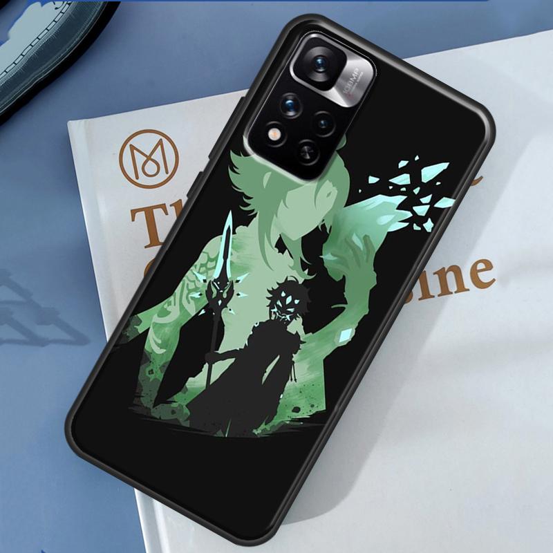 Genshin Impact Xiao Case For Xiaomi Redmi 14C 13C 10C 12C Redmi Note 13 14 Pro 12 11 9 10 9S 10S 11S 12S Cover