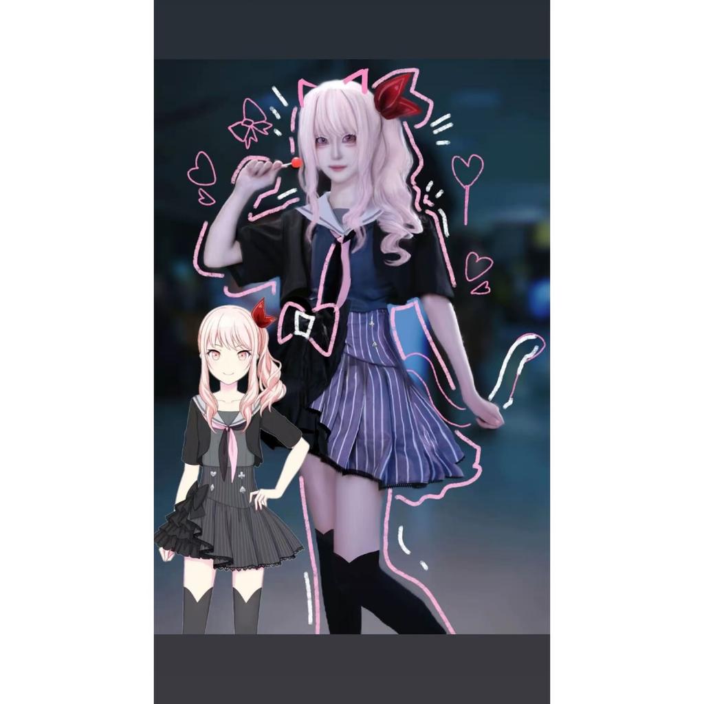 Костюмы для косплея Акиямы Мизуки, красочные сценические платья, костюмы для вечеринки на Хэллоуин, полный комплект