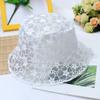 Lace Fisherman Hat Woman Summer Fresh Cute Transparent Breathable Mesh Visor Hat Thin Sun Hat