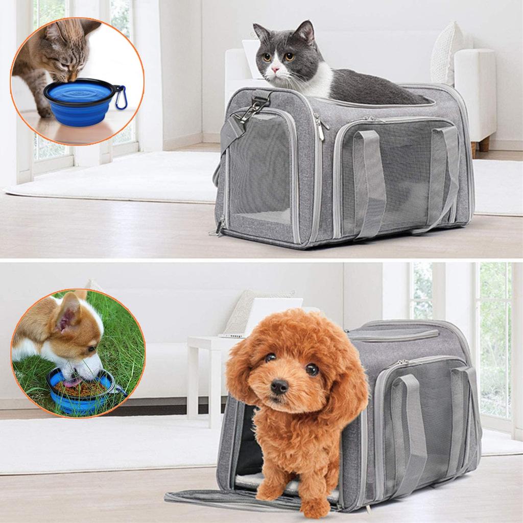 Складная переноска для домашних животных кошек маленьких средних и больших маленькая для с мягкой сумкой-переноской для собак и домашних животных переноска, сумка, собака, кошка, собака, кролик, без запаха,