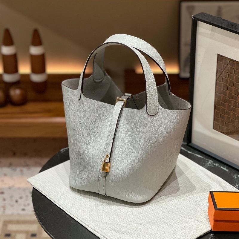 Новая женская сумка из натуральной кожи, кожа TOGO, кожа 1822 см, корзина для овощей, ручная сумка-ведро, Cross Border