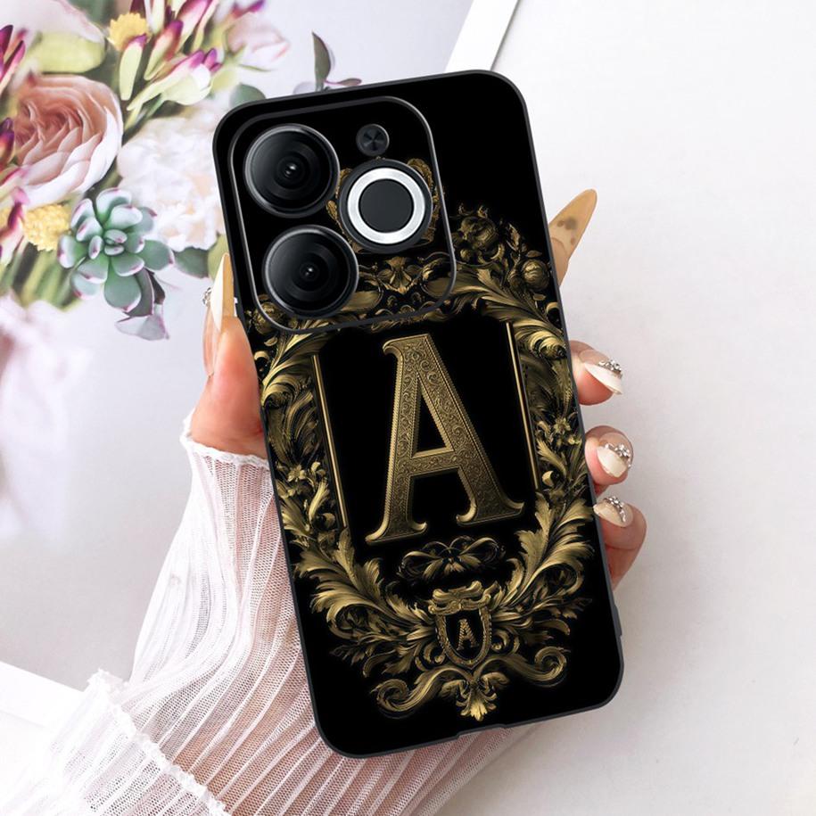 Для Itel A80 Чехол A671L A671LC Задняя крышка Роскошная Буква Имени Корона Мягкий Силикон Чехол для Телефона для Пары Для ItelA80 A 80 Оболочка
