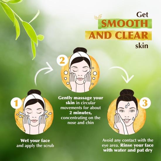 Everyuth Naturals Отшелушивающий скраб с грецким орехом Нежный скраб для лица | Без парабенов | Для жирной, сухой, нормальной, комбинированной и чувствительной кожи - 100 г(Пакет из 2)