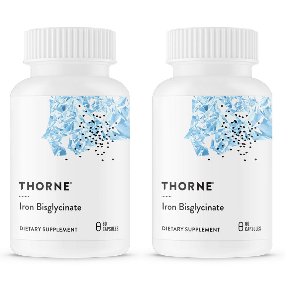 Thorne Research Капсулы с железа бисглицинатом 60 таблеток 2 шт.