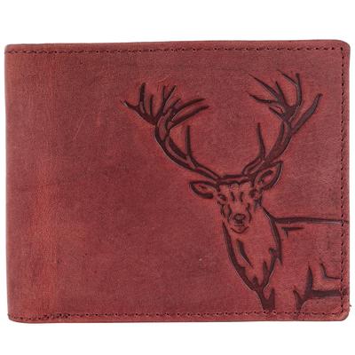 Мужской кожаный кошелек Elk Vintage красный