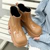 Fashion Rain Shoes Women's Thick-soled New Rain Boots Work Wear Non-slip Short Rubber Shoes Women's Adult Water Shoes