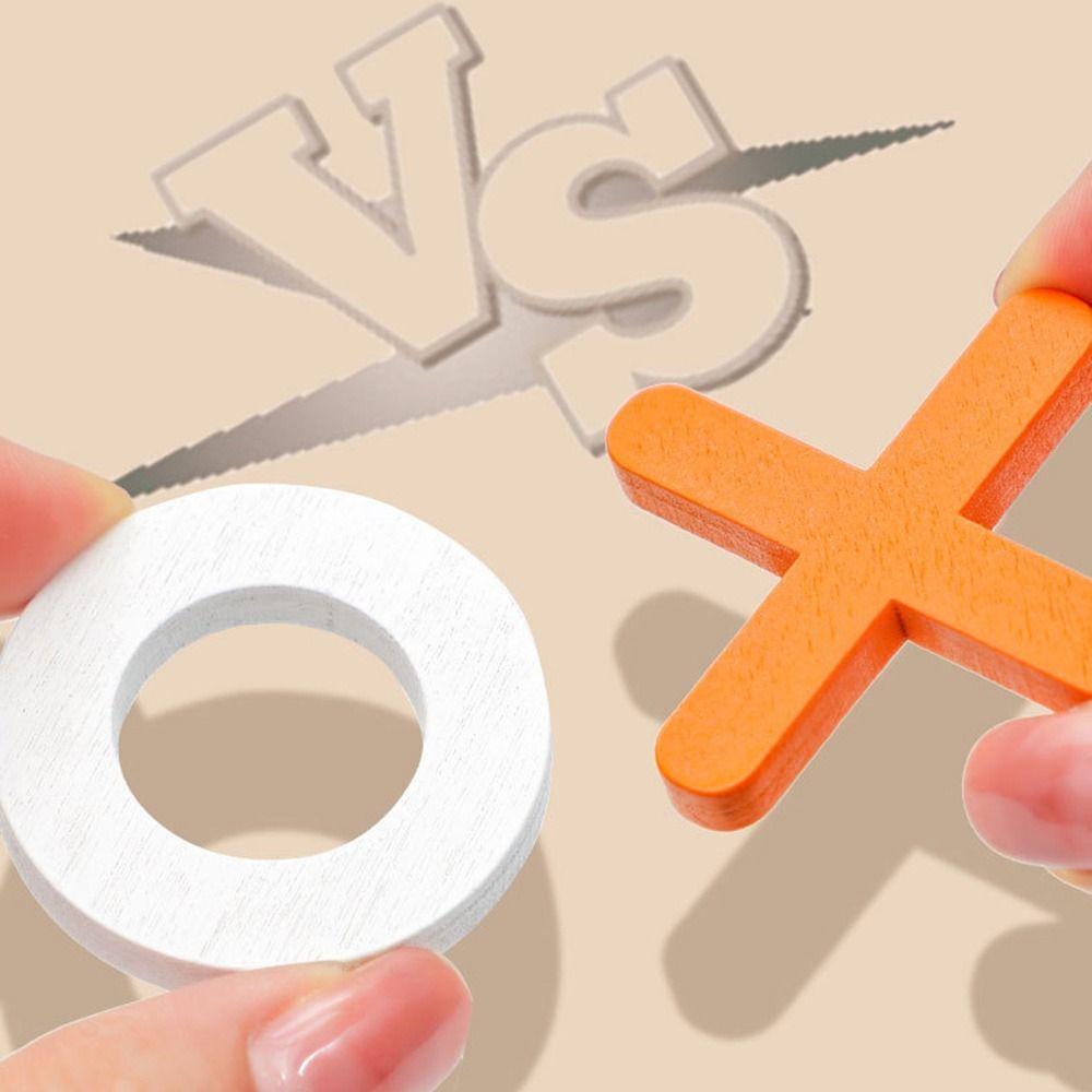 Деревянное украшение для стола Детский стол Игрушка Семейные игры Крестики-нолики Настольная игра