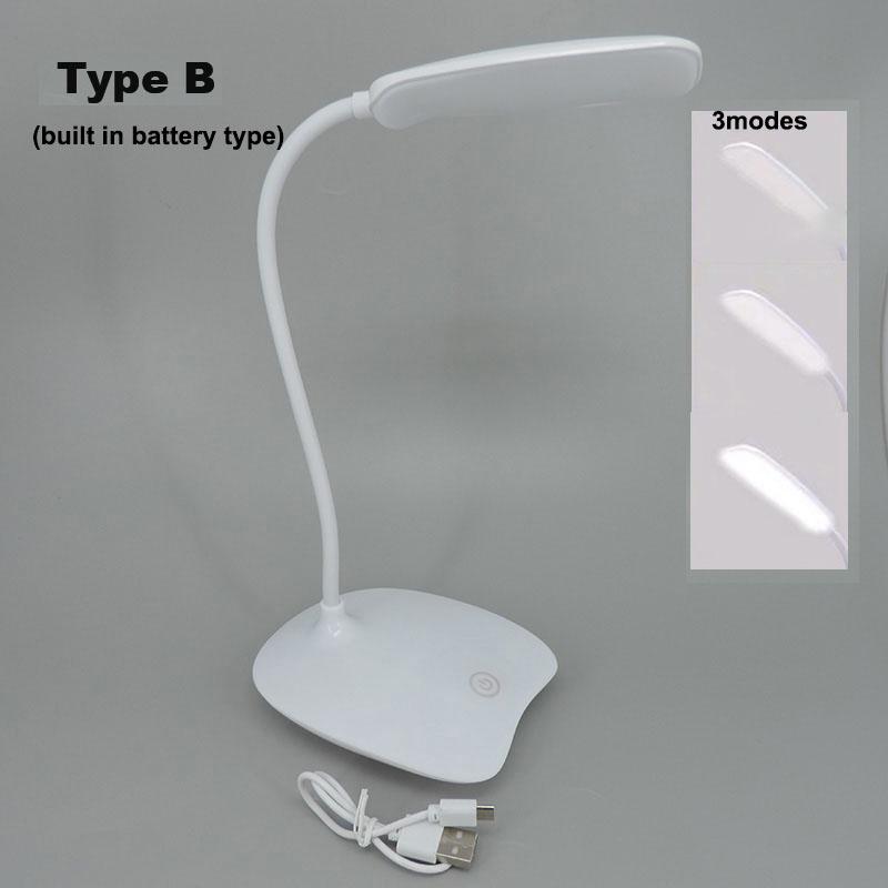 DC 5v перезаряжаемая USB зарядка мини светодиодная настольная лампа ночник для кровати чтение книги лампа для защиты глаз детская учебная настольная лампа