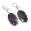 Moss Agate Handmade 925 Sterling Silver Jewelry Earring 1.77" N9z52