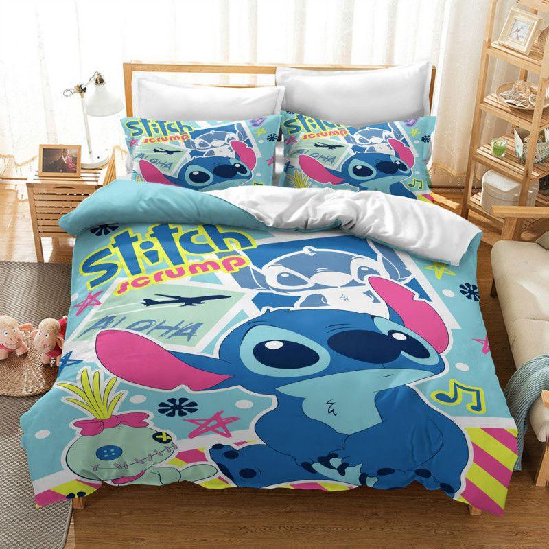 Cozy Lilo Stitch Bedding Set With Stylish Duvet Cover And Pillowcase Design
