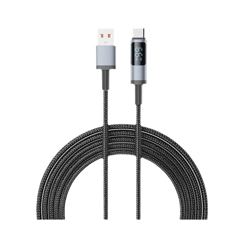100 Вт Быстрая зарядка Цифровой дисплей USB-C Кабель для Apple и 66 Вт Быстрая зарядка