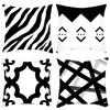 New Style Pillowcase Art Abstract Series Black Pattern Combination Printed Home Pillow Pillowcase