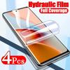 4pcs Full Cover Screen Protector for Xiaomi Redmi Note 12 11 10 S 9 8 T Pro Lite Hydrogel Film for Poco X5 X4 X3 Pro F4 F3 Gt
