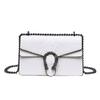 Bags Women's Bag 2025 New High-End Chain Crossbody Shoulder Bag European and American Retro Crocodile Pattern Small Square Bag