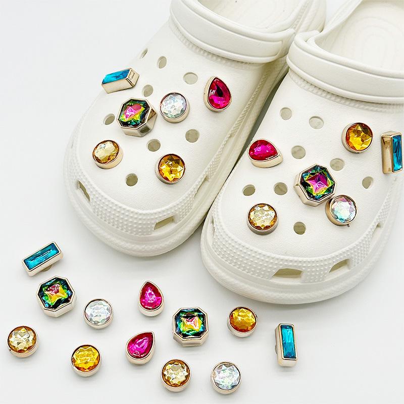 Милые пряжки для обуви Crocs в виде морских звезд и ракушек из смолы с высококачественными цветочными аксессуарами