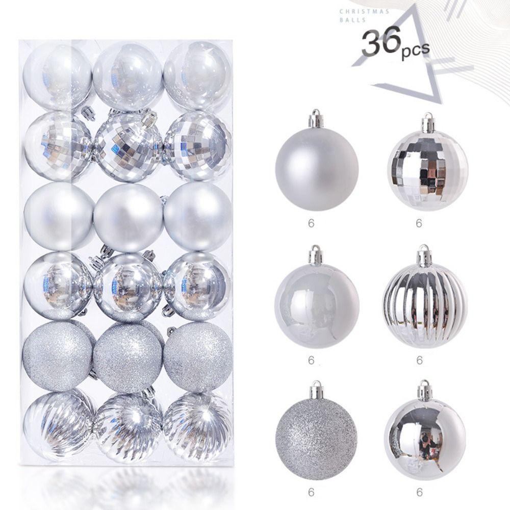 36 шт 4 см Рождественские шары украшения набор пластиковых праздничных декоративных шаров Новый год Noel Navidad украшения