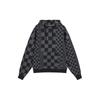 Vans Толстовка с капюшоном и нерегулярным шахматным узором с буквенным логотипом, унисекс, серый цвет VN0A7YIZYC7