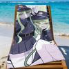 Игровое полотенце Tachibana Twins B-Blue A-Archive Спортивное Быстросохнущее Туристическое Снаряжение для Кемпинга Песозащитное Мягкое Легкое Большое Пляжное Полотенце