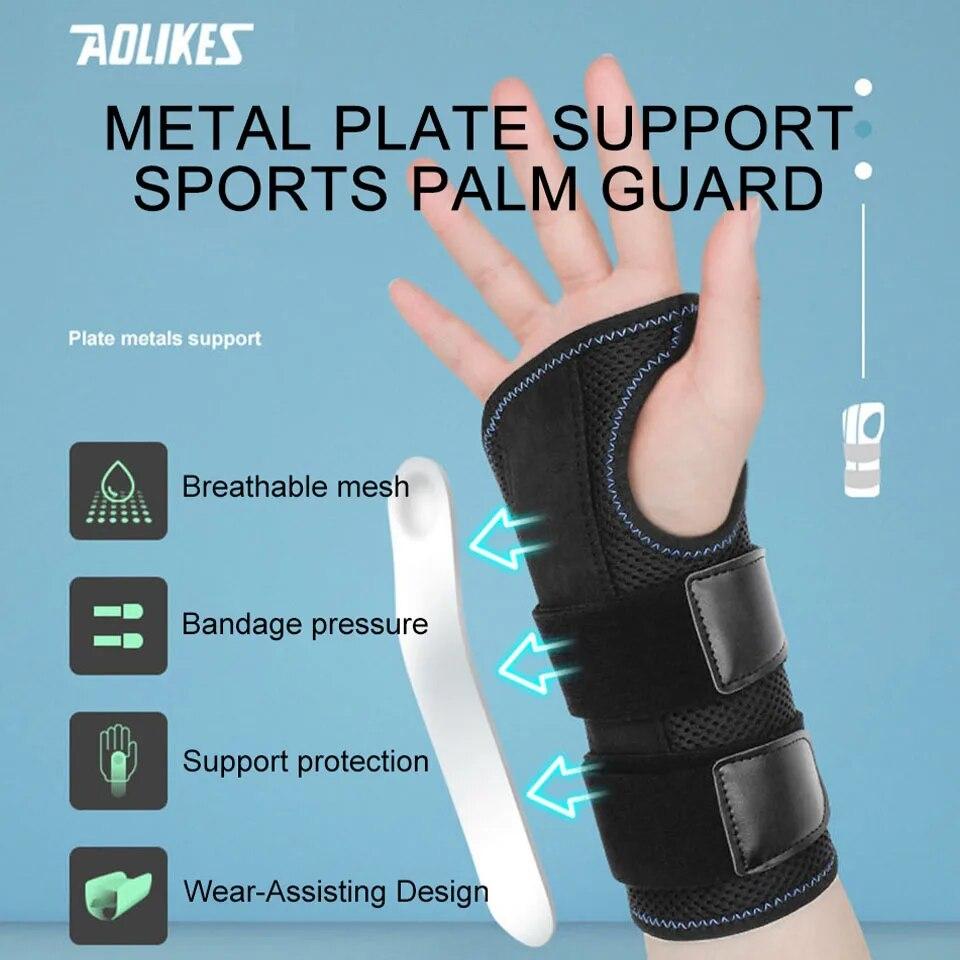 Набор из 1 опоры для запястья при запястном туннельном синдроме, опора для запястья с шиной, нажимная опора для руки