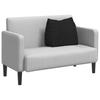 Back Cushion Black 60 x 20 x 50 cm Fabric