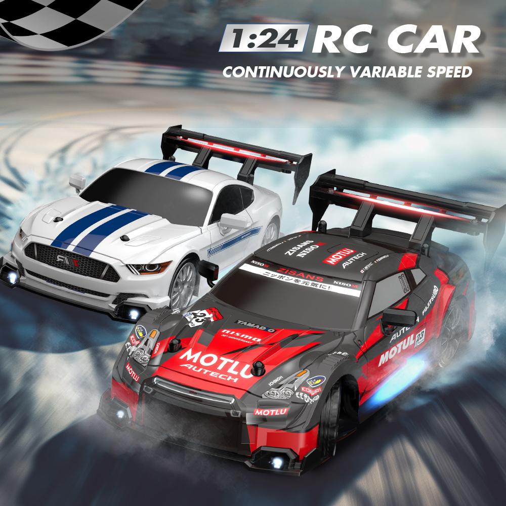 Новый 1:24 2.4G RC CAR 4WD высокоскоростной гоночный автомобиль Rc Drift GTR радиоуправляемый автомобиль детский гоночный спортивный автомобиль детская игрушка для мальчика подарок