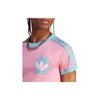 Adidas Футболка Originals Pride RM 3 Trefoil Logo Casual Printed с круглым вырезом, женские топы, розовые IU0052