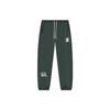 Li Ning Badfive Leisure Tea Letter Print Cuffed Loose Knit Sports Pants Men Bottoms Dark-Green AKLTD05-2