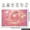 2D flat number 9 background fabric, 9th birthday theme, durable polyester material, indoor and outdoor celebration activities