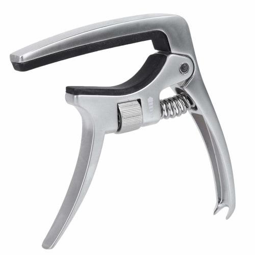 Silver Guitar Capo with Adjustable Screw, Durable and Rust-Resistant Metal Capo for Acoustic, Classical, and Electric Guitars, Universal Guitar Capo