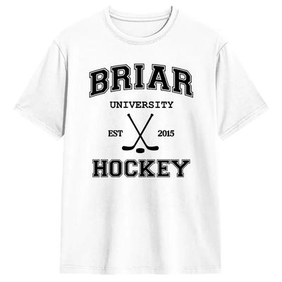 Вне кампуса Briar U Briar University Хоккейный Роман Хоккейная Команда Ястребы Футболка Пляжные Футболки Хлопок Модный Крутой Футболка для Мужчин