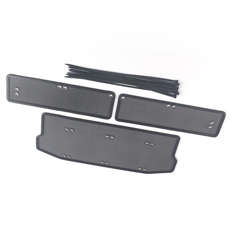 3PCS Grille ect Screening Mesh Front Grille Water Tank Protective Net for Mitsubishi Outlander 2106 2017 2018