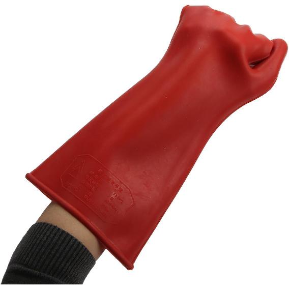 Electrical Insulated Lineman Rubber Gloves, Electrician High Voltage Hand Shape Waterproof Safety Protective Work Gloves 10000V Insulating for Man