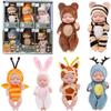 Pack of 6 Mini Reborn Dolls, Newborn Reborn Baby, Lifelike Baby Dolls, Mini Reborn Doll, Mini Sleeping Rebirth Dolls for Girls Toddlers Children
