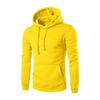Men's Solid Color Hooded Sweatshirt Men's Casual Sports Long Sleeved Pullover Sweatshirt