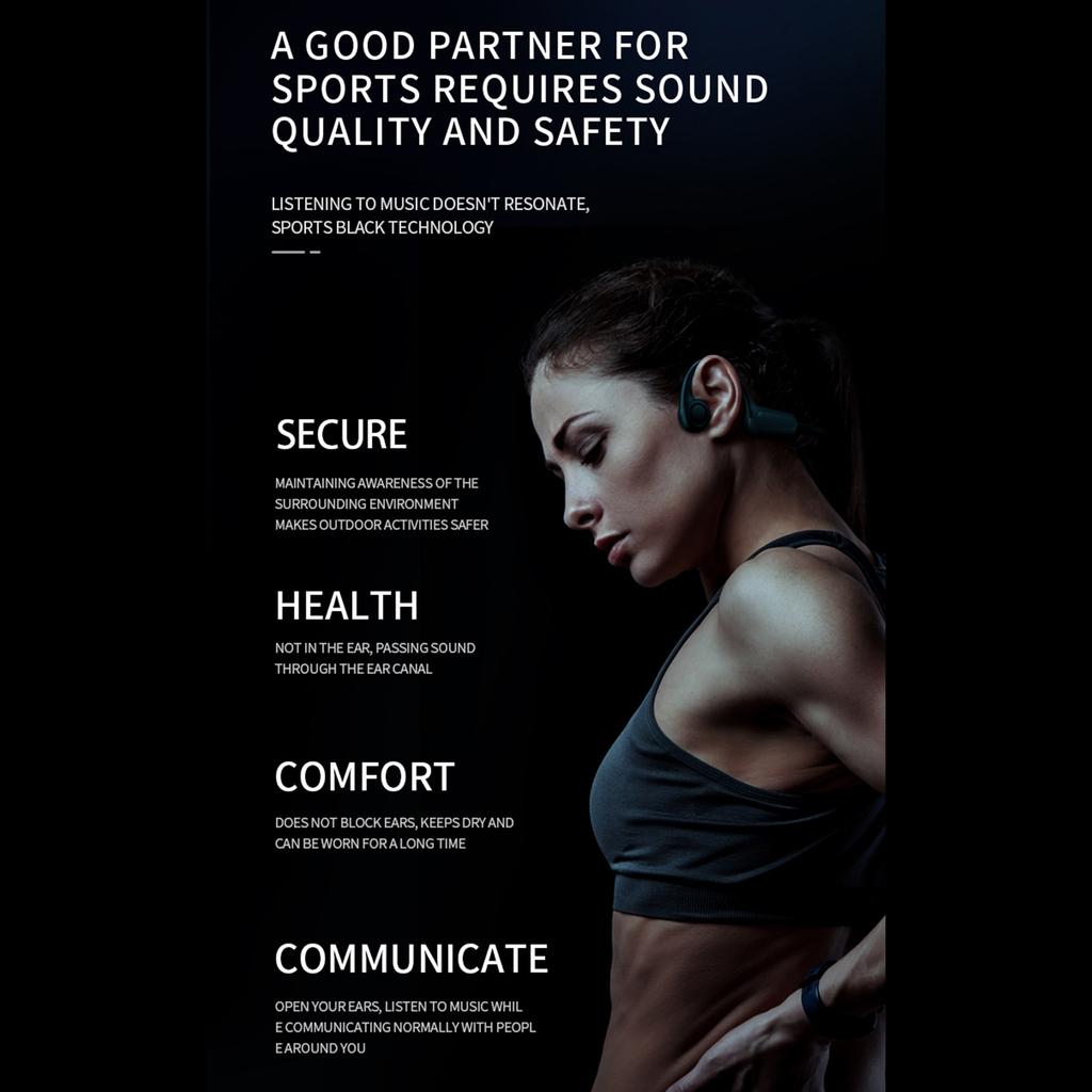 Беспроводные спортивные наушники для бега B8 с костной проводимостью BT со сверхдлительным режимом ожидания