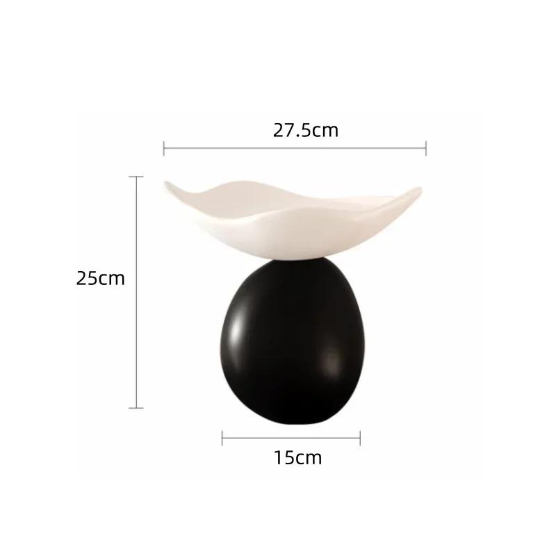 Resin Crafts Desktop Storage Tray Mushroom Shaped Fruit Tray Wave Shaped Storage Ornaments Home Decoration Accessories