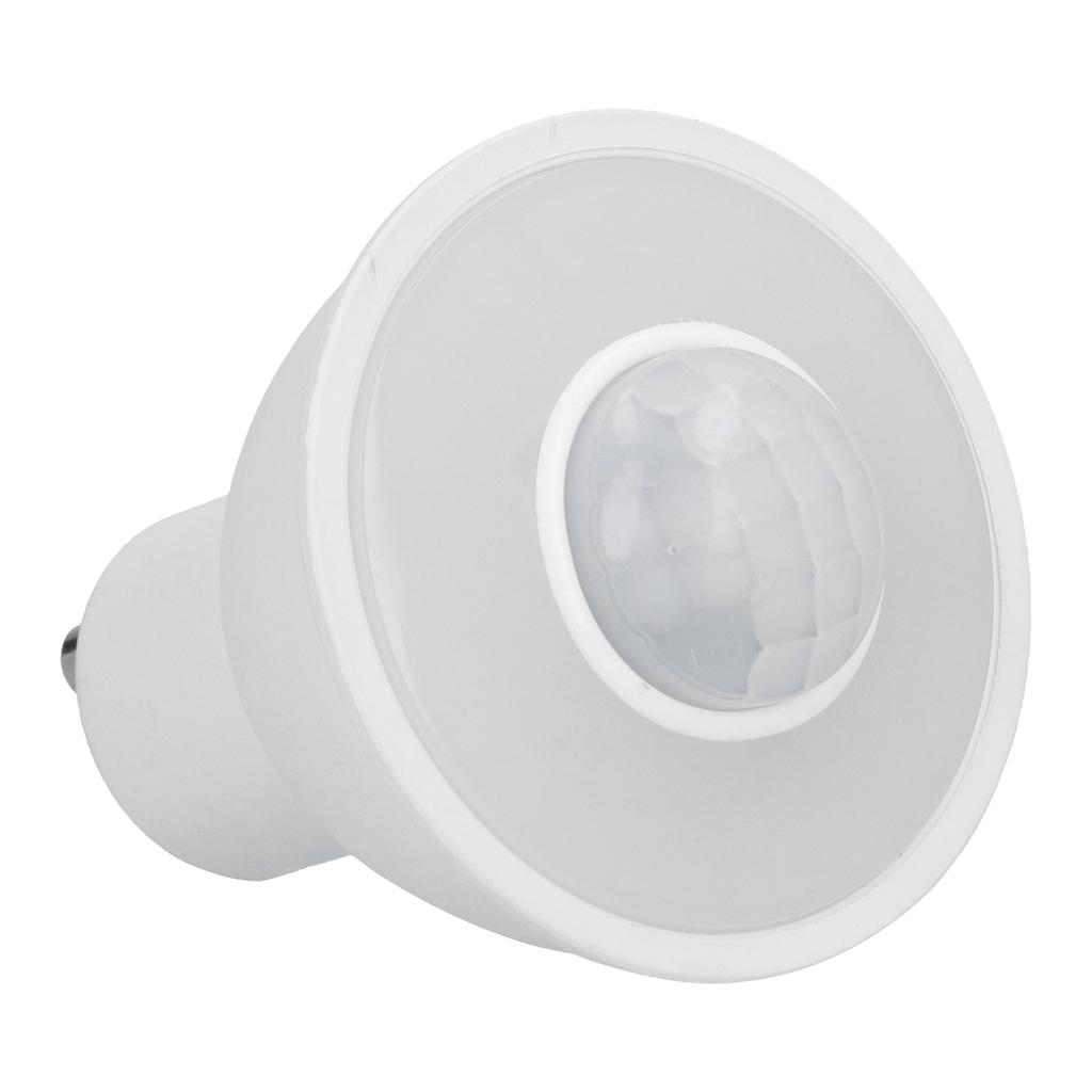 Лампочки со светодиодным датчиком движения для улицы и помещений, GU10 LED, Инфракрасный датчик движения, Заменяемая лампа с датчиком присутствия человека, Теплый свет для дома