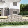 VidaXL Arched Gabion Basket Gabion Cage Gabion Wall Stone Basket Gabion for Stone Garden Patio Outdoor 153396