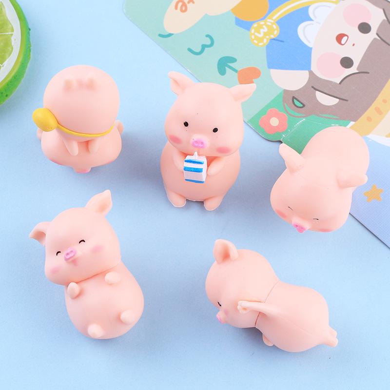 3D Молочный поросенок Мультфильм Смола Ювелирные Изделия DIY Аксессуары
