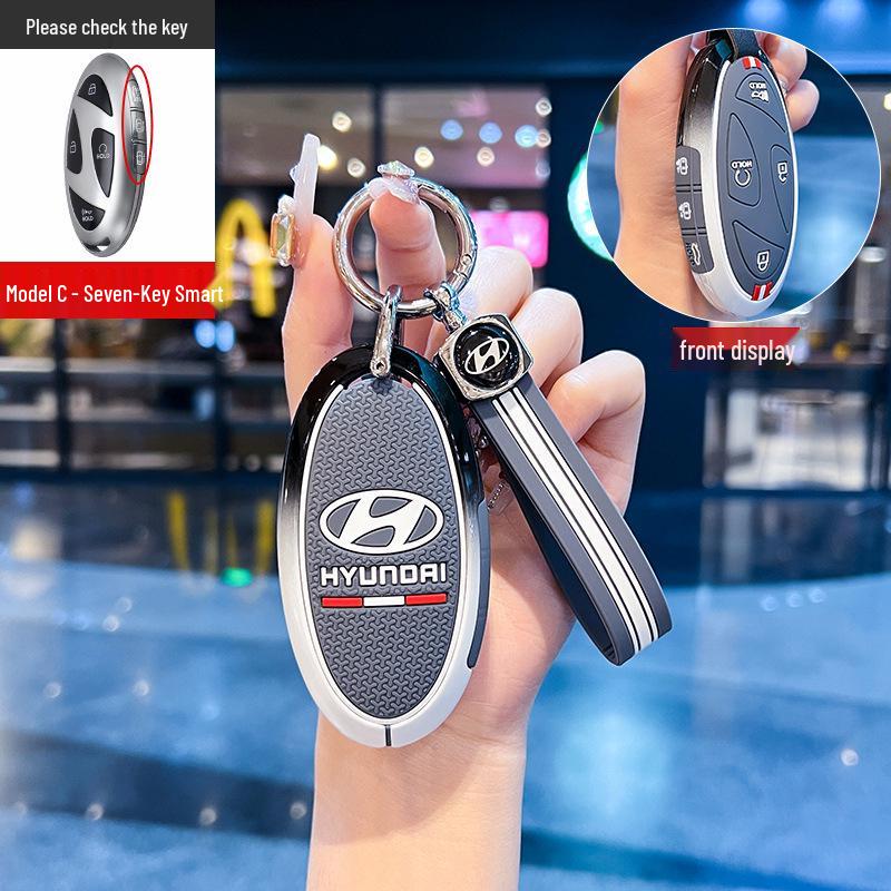 Полностью закрывающий чехол-футляр для ключа Hyundai Sonata & Ioniq6 11-го поколения