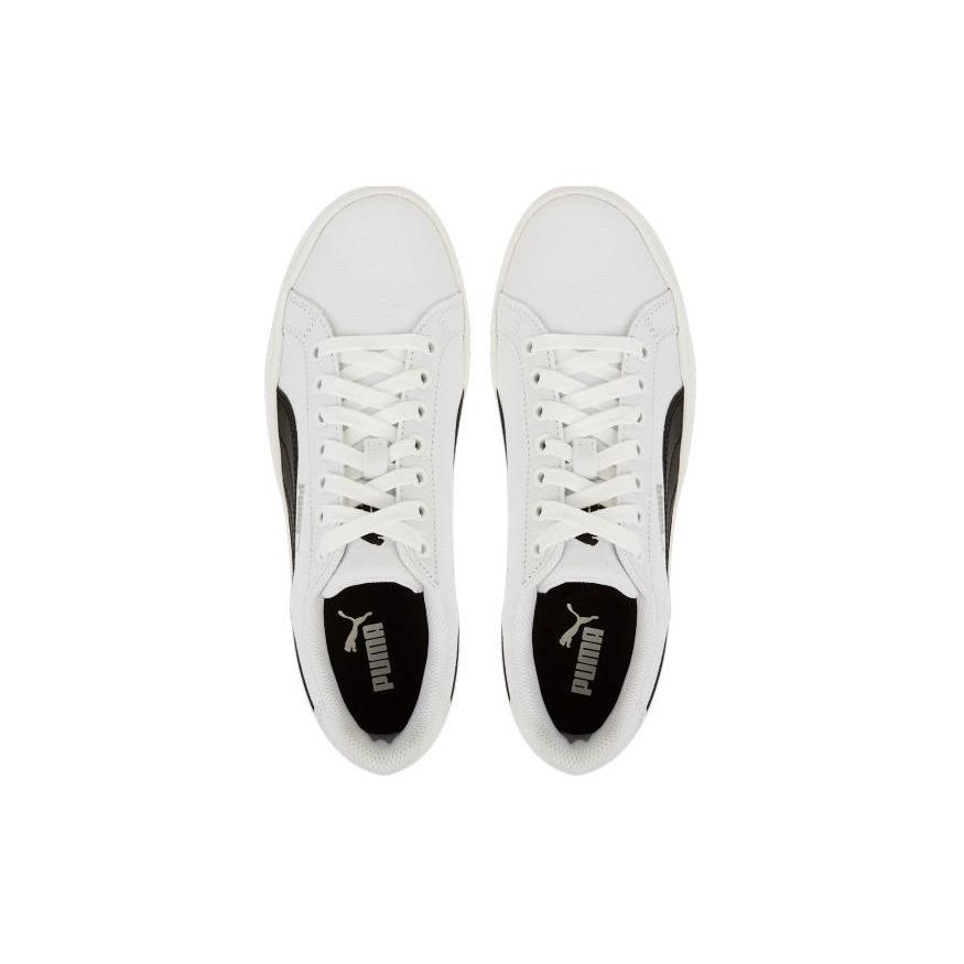 Puma Smash Нескользящие Прочные Низкие Кроссовки Унисекс Кроссовки Черные Белые 359914-04