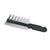 Anti-knotting Wet Hair Comb with Grooved Handle Fine Wide Teeth Anti-static Detangling Comb Men Women Hair Detangler Styling Comb
