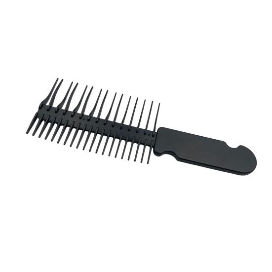 Anti-knotting Wet Hair Comb with Grooved Handle Fine Wide Teeth Anti-static Detangling Comb Men Women Hair Detangler Styling Comb