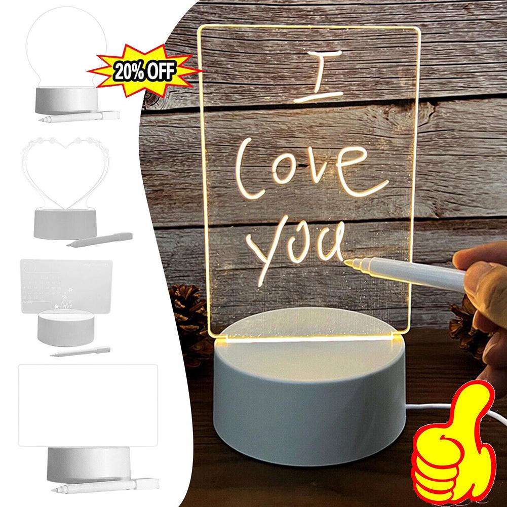 5V 1A Message Board Acrylic LED Tranparent Amazing