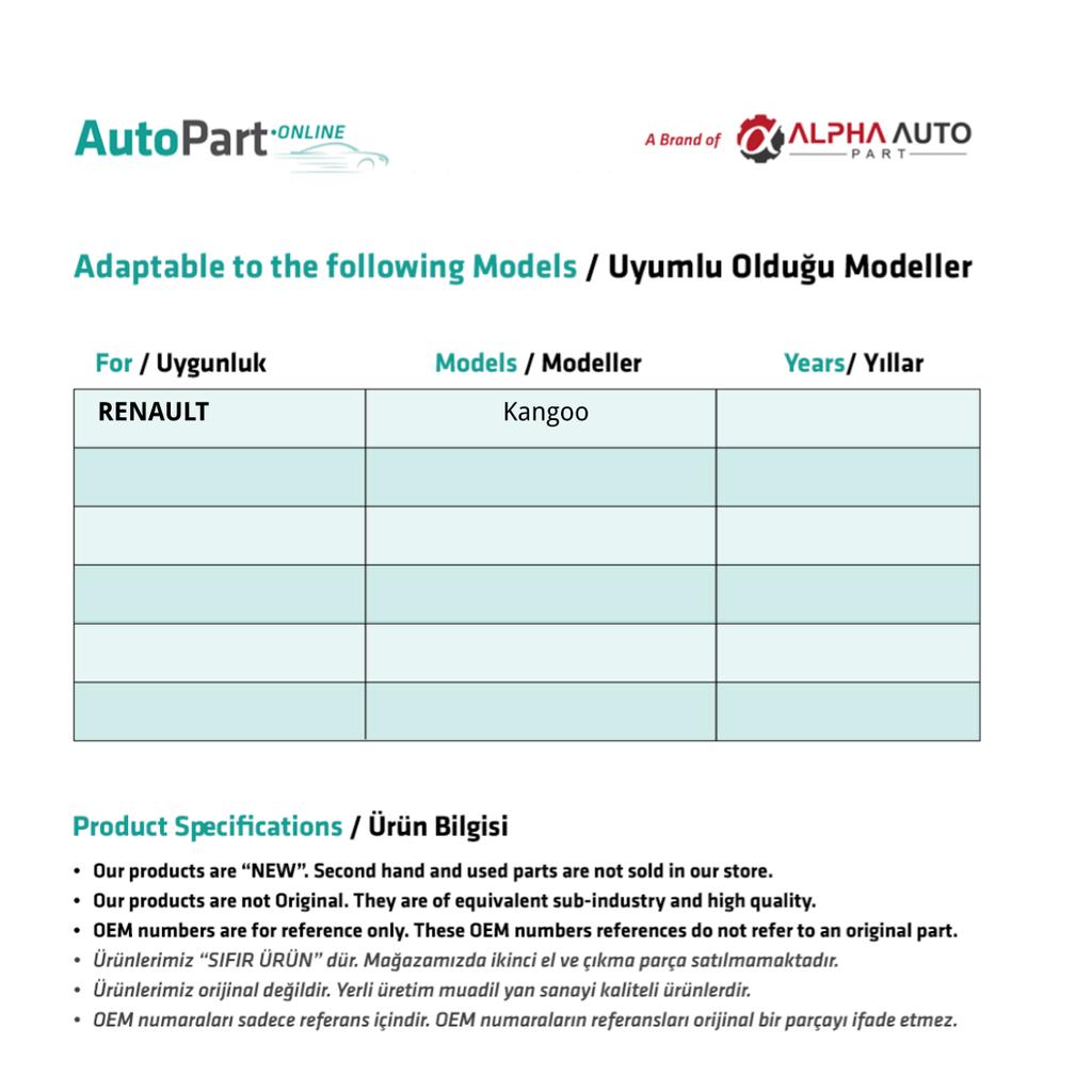 Механизм для ремонта дверных замков для Renault Kangoo